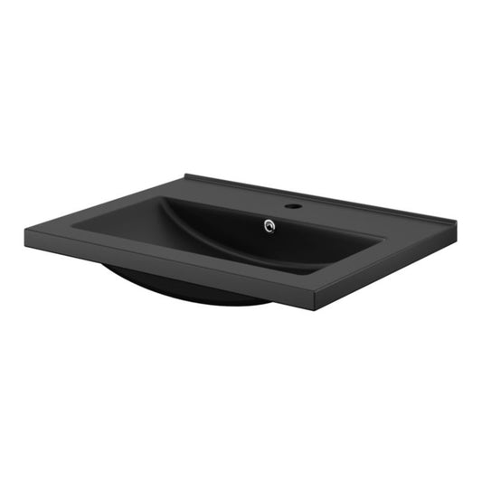 GoodHome Nira keramisk vask 60 cm sort