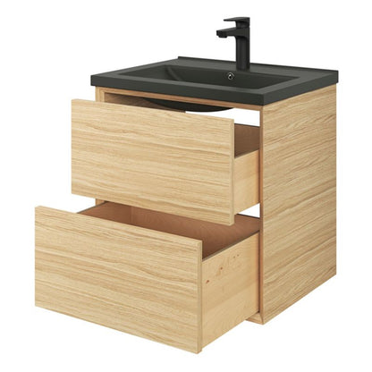 GoodHome Nira keramisk vask 60 cm sort