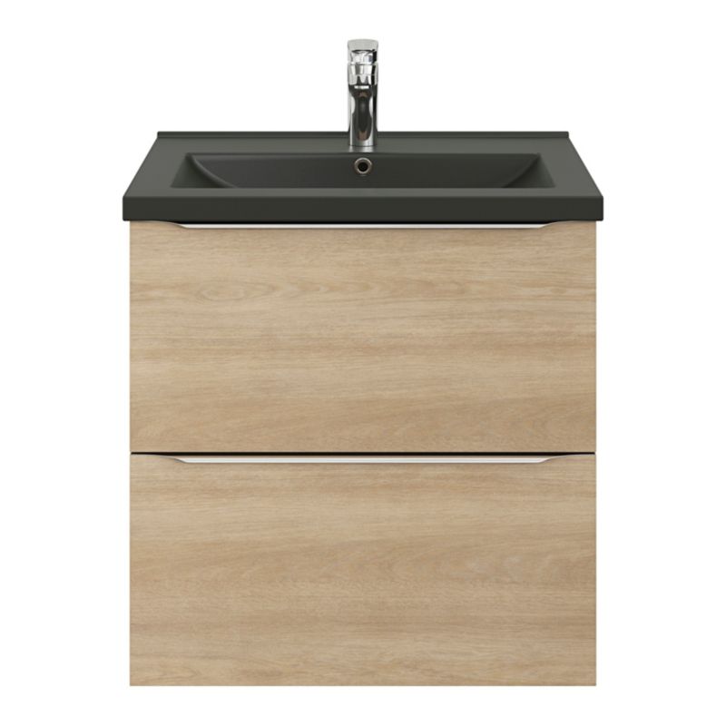 GoodHome Nira keramisk vask 60 cm sort