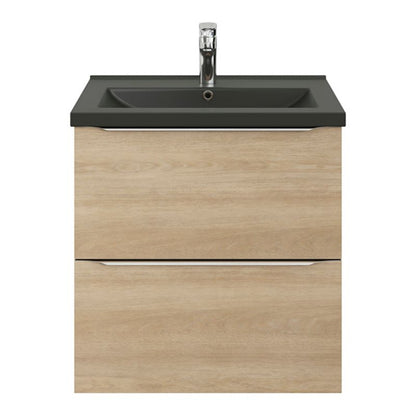 GoodHome Nira keramisk vask 60 cm sort