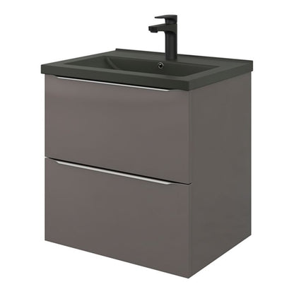GoodHome Nira keramisk vask 60 cm sort