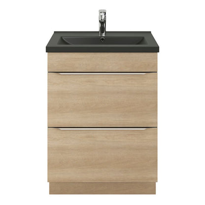 GoodHome Nira keramisk vask 60 cm sort