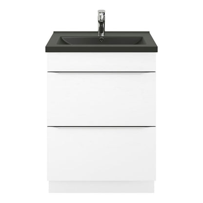 GoodHome Nira keramisk vask 60 cm mat-sort