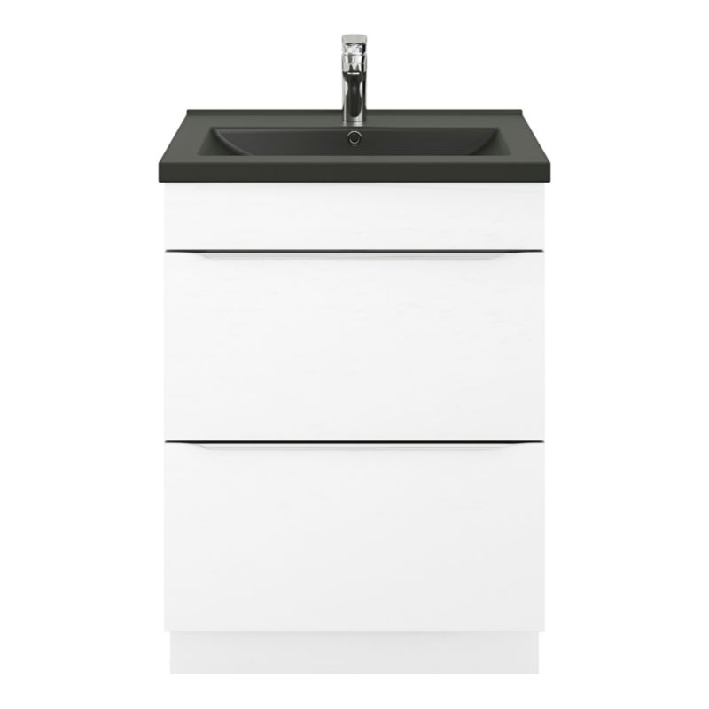 GoodHome Nira keramisk vask 60 cm sort