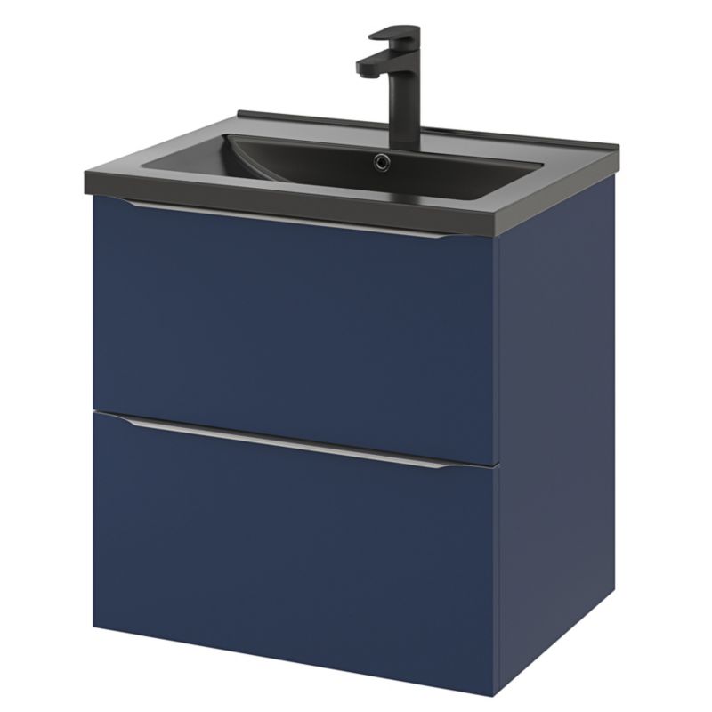 GoodHome Nira keramisk vask 60 cm sort