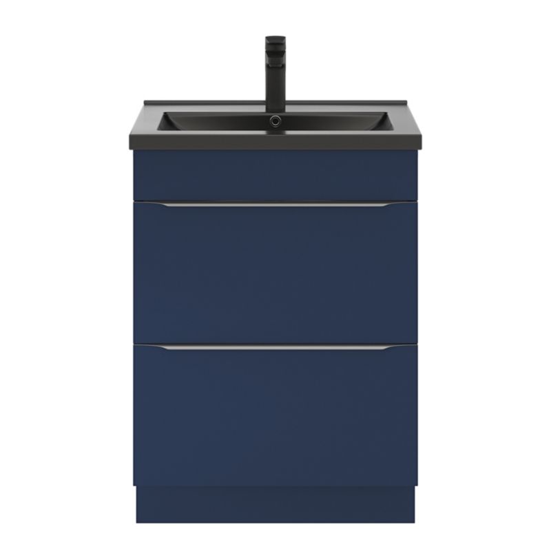 GoodHome Nira keramisk vask 60 cm sort