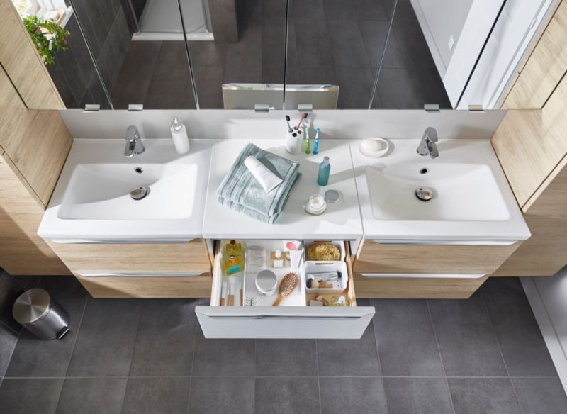GoodHome Nira keramisk vask 60 cm med bundventil