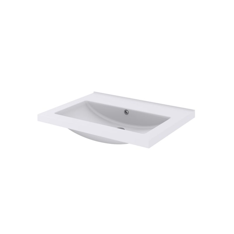 Keramisk Håndvask 61,4 cm Hvid med Vandlås