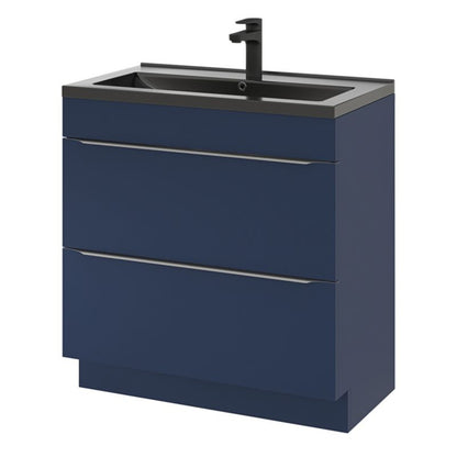 GoodHome Nira keramisk vask 80 cm sort