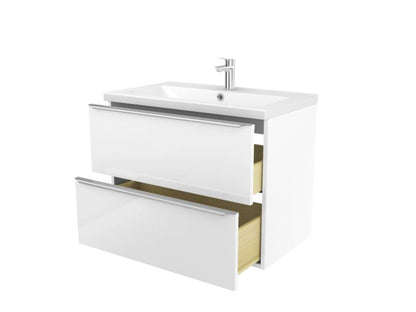 GoodHome Nira keramisk vask 81 cm med bundventil