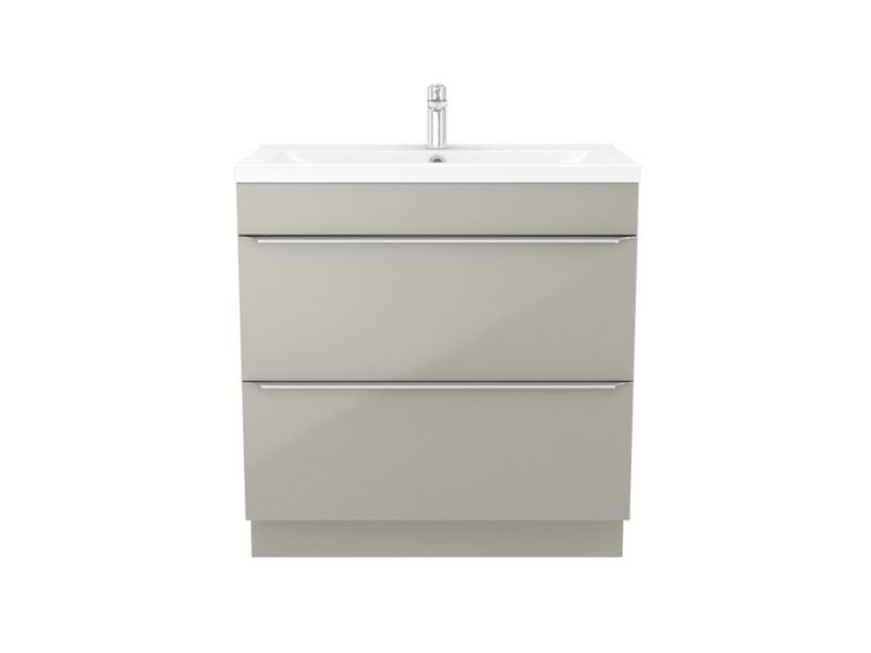 GoodHome Nira keramisk vask 81 cm med bundventil