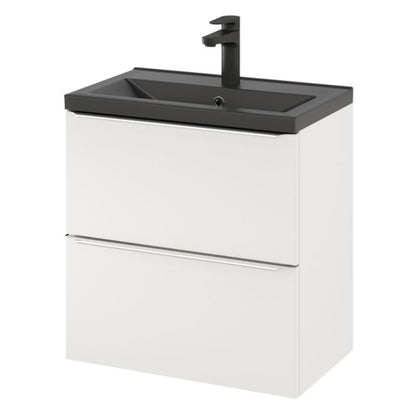 GoodHome Nira Slim keramisk vask 12,4 x 36,3 x 60,4 cm mat-sort