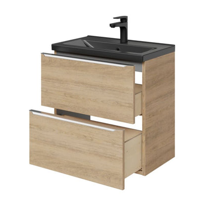 GoodHome Nira Slim keramisk vask 12,4 x 36,3 x 60,4 cm mat-sort