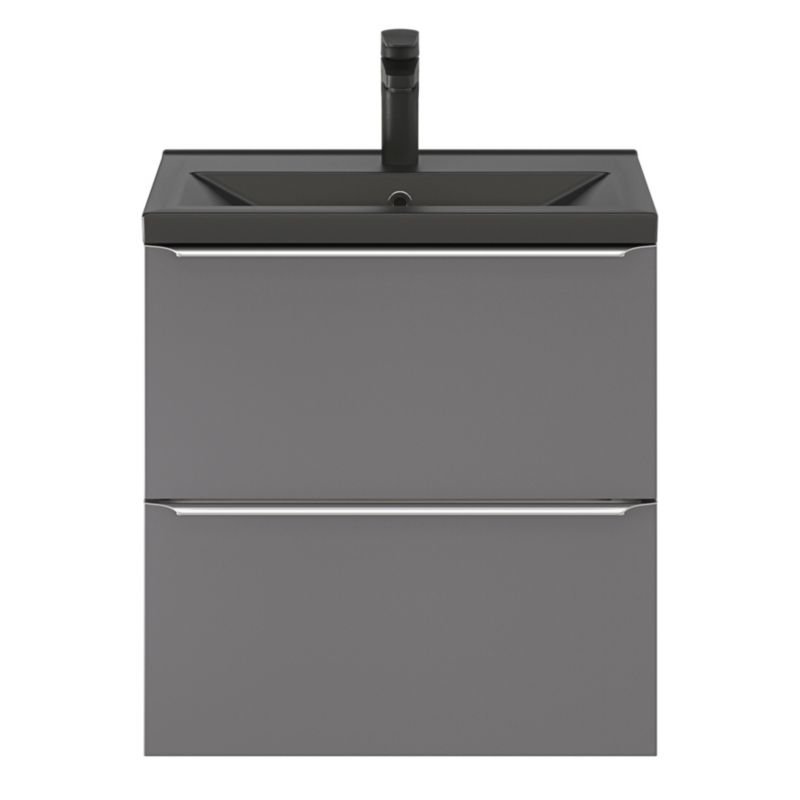 GoodHome Nira Slim keramisk vask 12,4 x 36,3 x 60,4 cm mat-sort