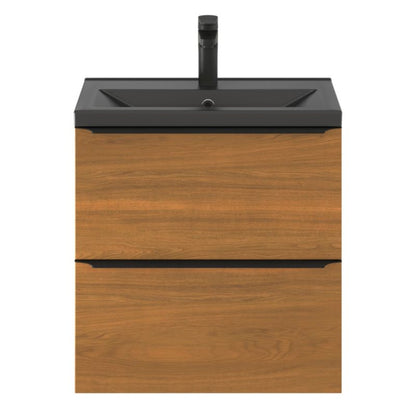 GoodHome Nira Slim keramisk vask 12,4 x 36,3 x 60,4 cm mat-sort