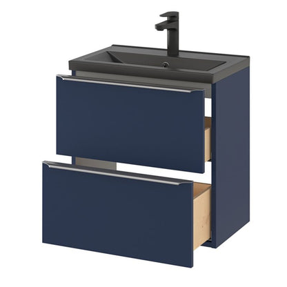 GoodHome Nira Slim keramisk vask 12,4 x 36,3 x 60,4 cm mat-sort