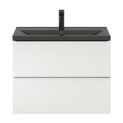 GoodHome Nira Slim keramisk vask 12,4 x 36,3 x 80,4 cm mat-sort