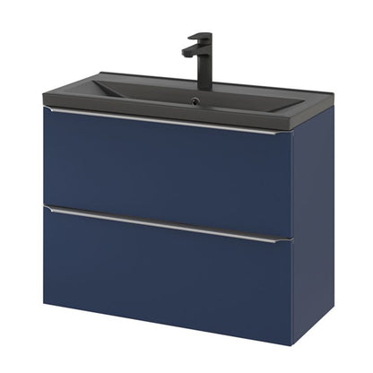 GoodHome Nira Slim keramisk vask 12,4 x 36,3 x 80,4 cm mat-sort
