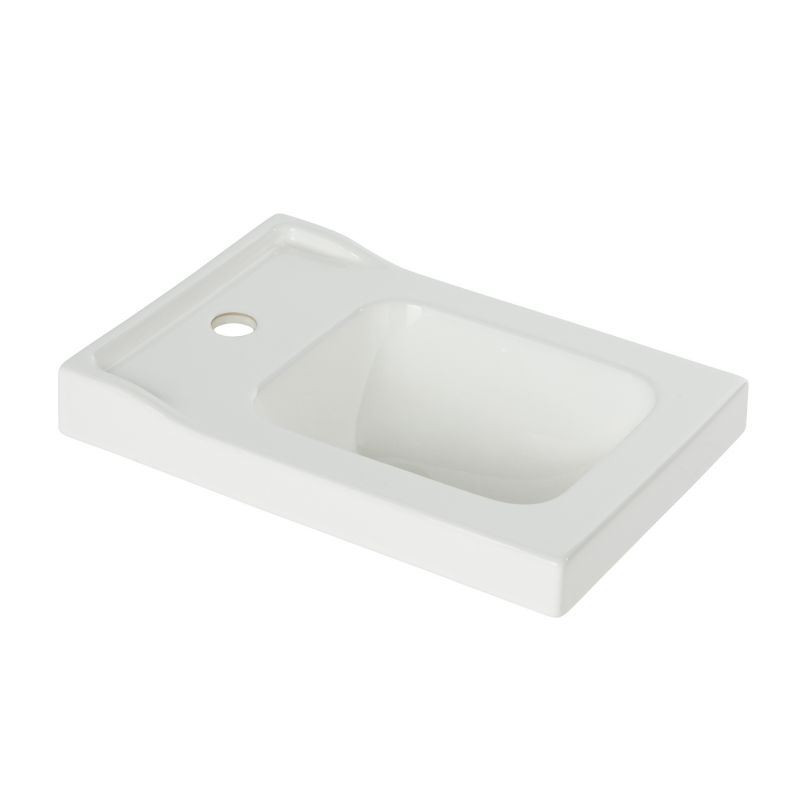 Keramisk Håndvask Lana 44,7x30,7 cm Hvid Rektangulær | 5059340018089