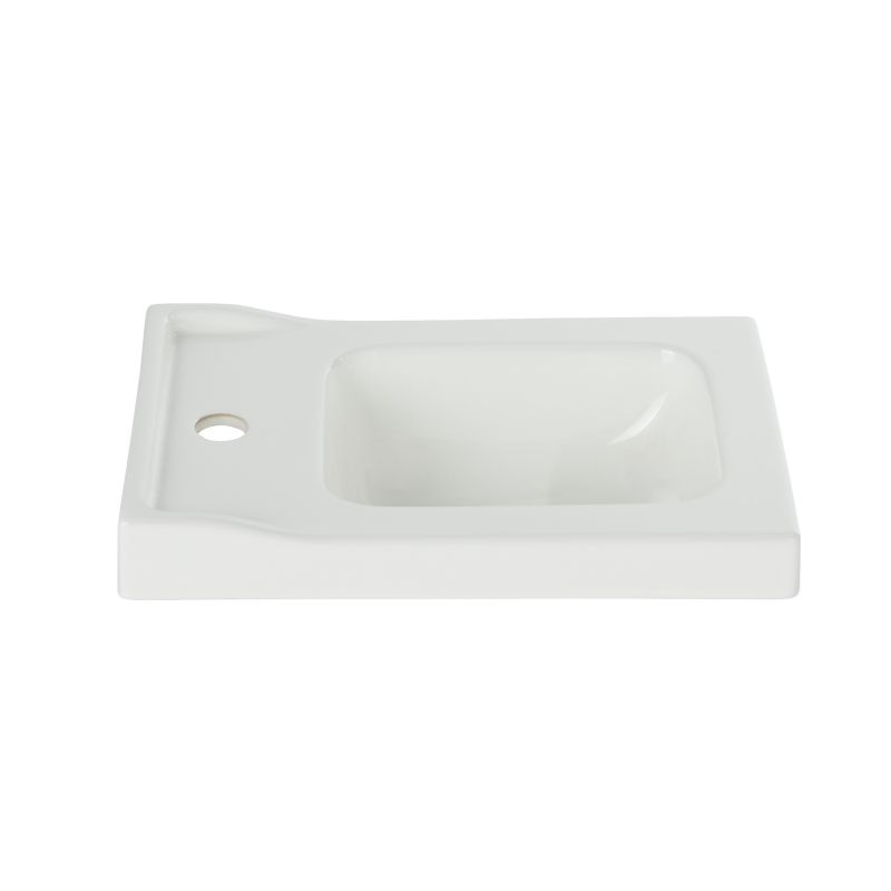Keramisk Håndvask Lana 44,7x30,7 cm Hvid Rektangulær | 5059340018089