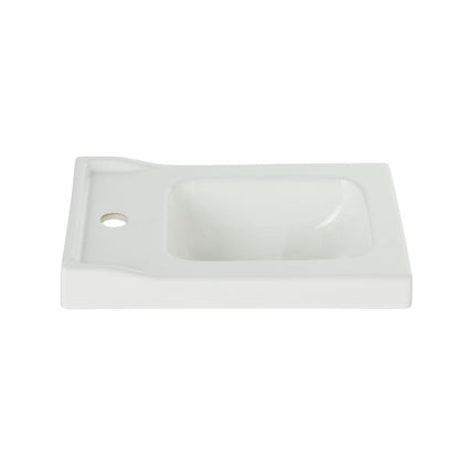 Keramisk Håndvask Lana 44,7x30,7 cm Hvid Rektangulær | 5059340018089