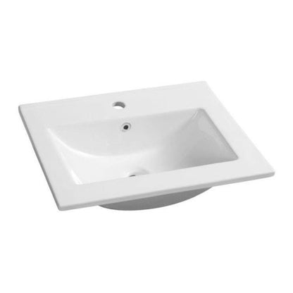 Keramisk Håndvask Livia 60 cm Hvid Rektangulær