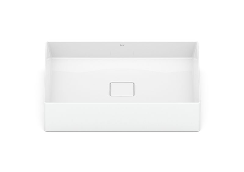 Keramisk Bordhåndvask Rektangulær 51 x 36 cm Hvid Blank