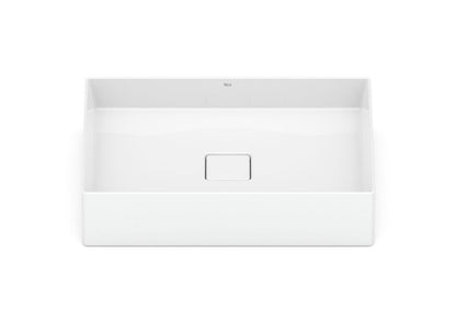 Keramisk Bordhåndvask Rektangulær 51 x 36 cm Hvid Blank