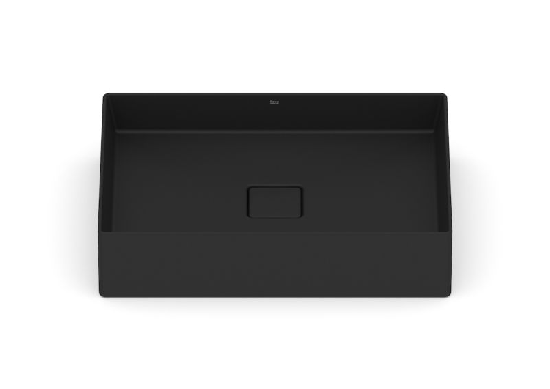 Keramisk Bordhåndvask Rektangulær 51 x 36 cm Mat Sort