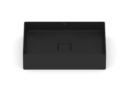 Keramisk Bordhåndvask Rektangulær 51 x 36 cm Mat Sort