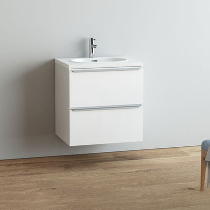Konglomeratvask Cavally 60 cm Hvid med Afløb