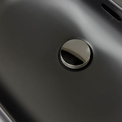 Konglomeratvask Cavally 80 cm Sort med Afløb