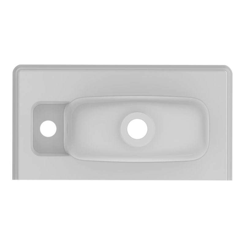 Konglomeratvask Endell 46,6 cm Hvid Rektangulær