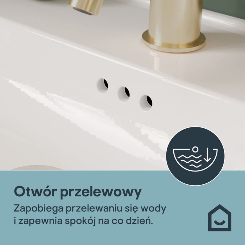 Umywalka Nablatowa Endell 83,4 cm Hvid Keramik 5063022514301