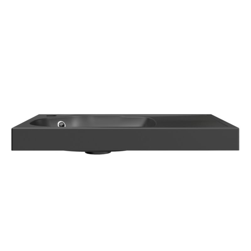 GoodHome Maza 60 cm konglomeratvask i mat-sort