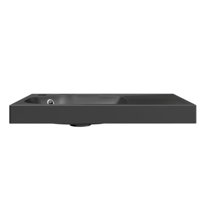 GoodHome Maza 60 cm konglomeratvask i mat-sort