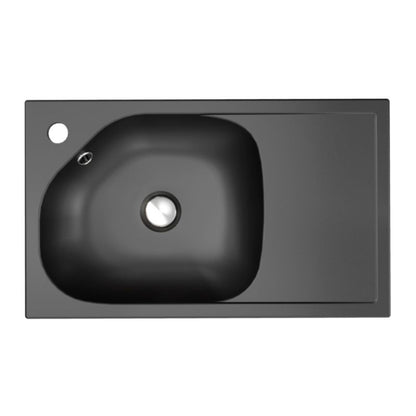 GoodHome Maza 60 cm konglomeratvask i mat-sort