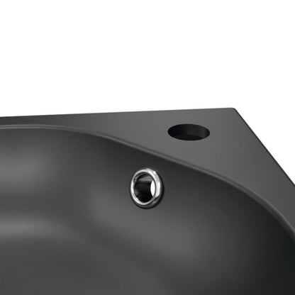 Konglomeratvask Maza 60 cm Sort Mat