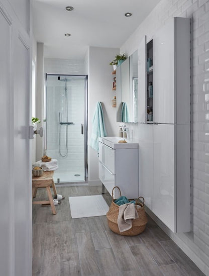 GoodHome Mila 100 cm konglomeratvask med sifon