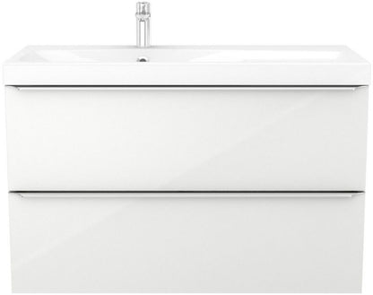 GoodHome Mila 100 cm konglomeratvask med sifon