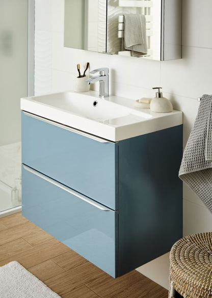GoodHome Mila 80 cm konglomeratvask med bundventil