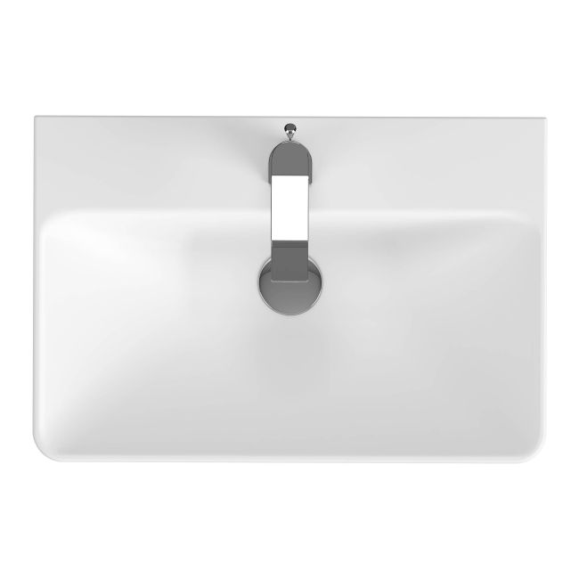 Keramisk Møbelvask Mille Slim 60 cm Hvid