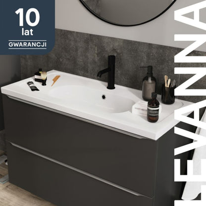 GoodHome Levanna keramisk møbelvask 100 cm hvid