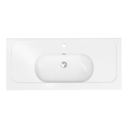 Keramisk Møbelhåndvask 100 cm Hvid Blank