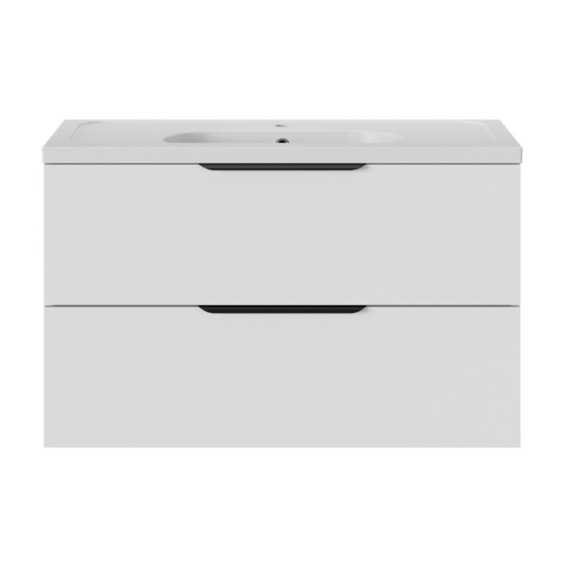 GoodHome Levanna 100 cm keramisk møbelvask i hvid