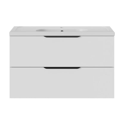 GoodHome Levanna 100 cm keramisk møbelvask i hvid