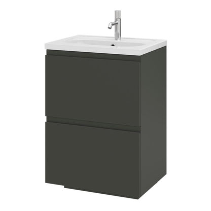 Keramisk Møbelhåndvask 60 cm Hvid Blank