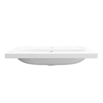 Keramisk Møbelhåndvask 60 cm Hvid Blank