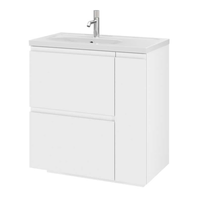 GoodHome Levanna keramisk møbelvask 80 cm hvid