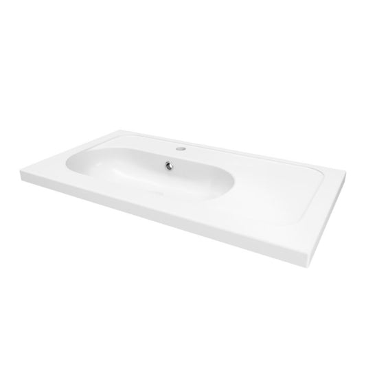 GoodHome Levanna keramisk møbelvask 80 cm hvid